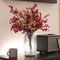 10pcs Babys Breath Artificial Flowers Bulk Faux Flowers European Silk Bouquet Vintage Floral Arrangements Farmhouse Table Centerpieces Vase Fillers for DIY Home Decor Wedding(Burgundy)